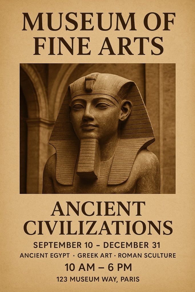 affiche de musée