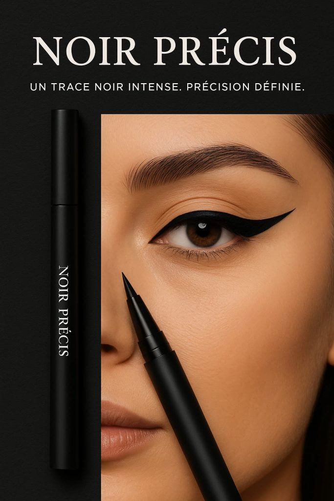 affiche publicitaire pour une nouvelle marque de eyes-liners